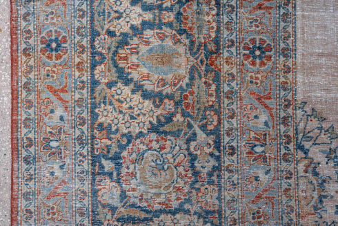 Antique Kashan Area Rug (10' x 14')